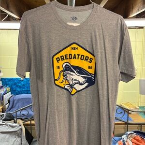 Gray NSH Predators Graphic T-Shirt